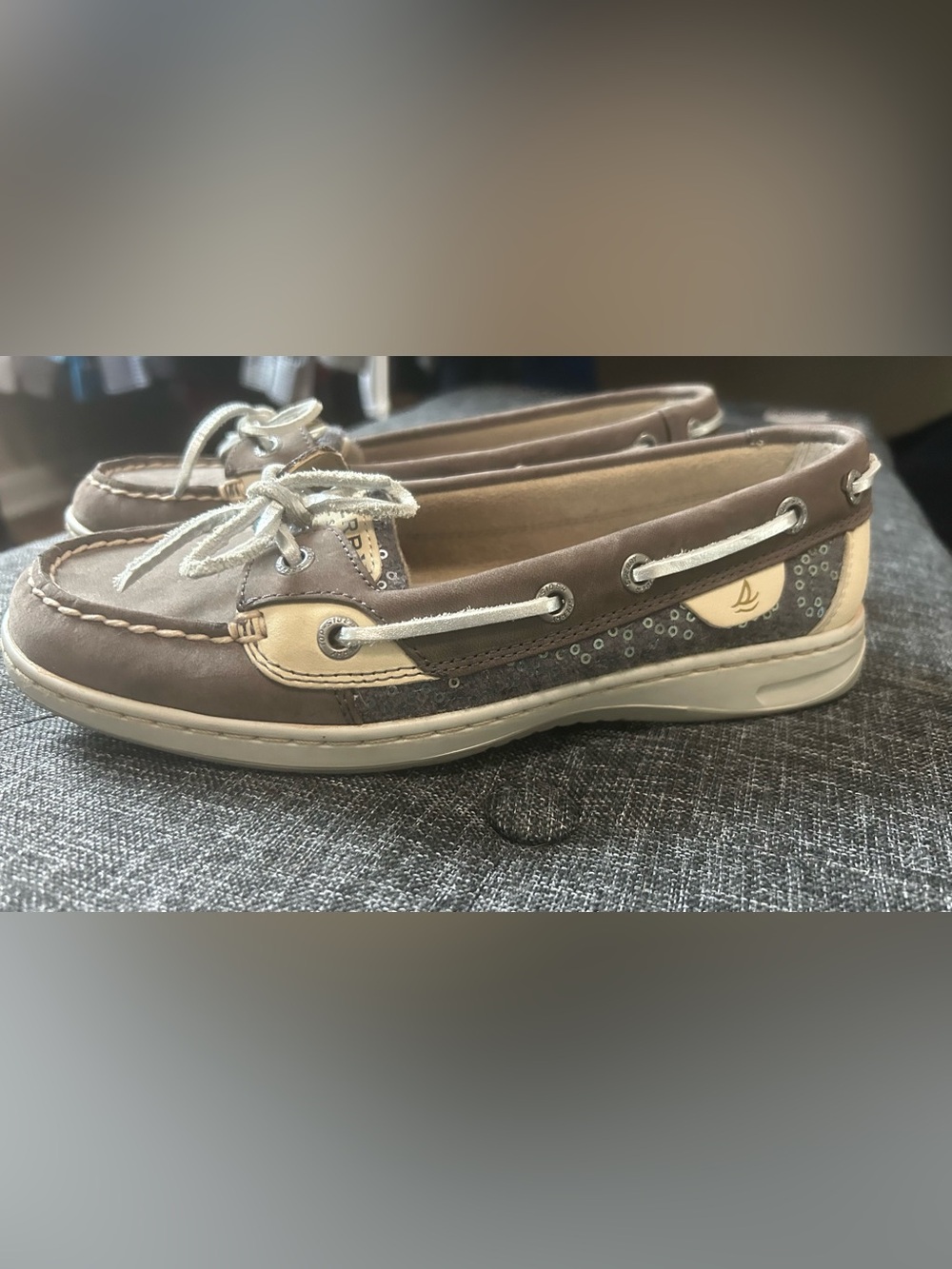 Sperry Women's Angelfish Sequin Top-Siders sz 7